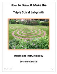 How to Draw and Make the Triple Spiral Labyrinth Instructions
